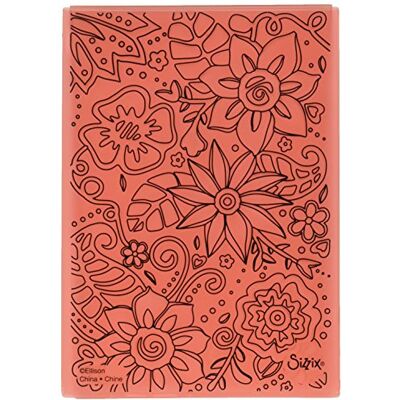 Sizzix Embossing Folder, Multi Color, One Size Prägeschablone 661948, Bohemian Botanicals, Mehrfarbig, Einheitsgröße, PP-Kunststoff Sizzix Embossing Folder, Multi Color, One Size Prägeschablone 661948, Bohemian Botanicals, Mehrfarbig, Einheitsgröße, PP-Kunststoff