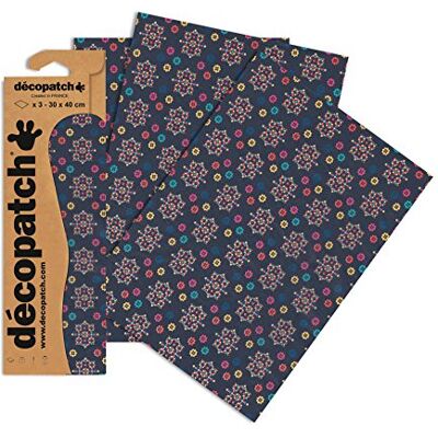 décopatch C704O 3 Bogen Papier 30x40cm décopatch C704O 3 Bogen Papier 30x40cm