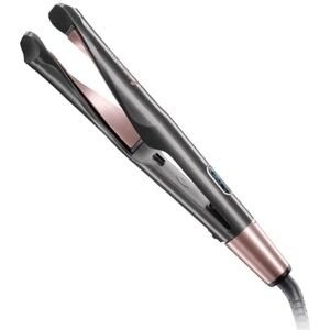 Remington vyrovnávač vlasů 2 v 1, vlnitý a rovný, zakřivené stylingové desky pro vyrovnávání, curling a vlny (digitální displej + 5 nastavení teploty 150-230 °), vyrovnávací žehlička a kulma S6606 Remington vyrovnávač vlasů 2 v 1, vlnitý a rovný, zakřivené stylingové desky pro vyrovnávání, curling a vlny (digitální displej + 5 nastavení teploty 150-230 °), vyrovnávací žehlička a kulma S6606