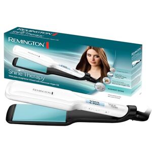 Remington Žehlička široká Shine Therapy (kvalitní keramický povrch obohacený o mikroúčinné látky pro větší lesk -marocký arganový olej a vitamin E) LCD displej, 150-230 °C, žehlička na vlasy S8550 Remington Žehlička široká Shine Therapy (kvalitní keramický povrch obohacený o mikroúčinné látky pro větší lesk -marocký arganový olej a vitamin E) LCD displej, 150-230 °C, žehlička na vlasy S8550