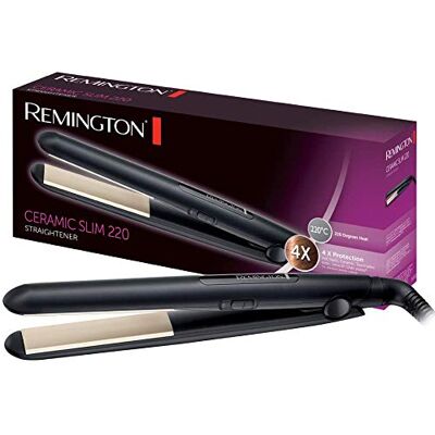 Remington Žehlička Ceramic Slim (4násobná ochrana: antistatická keramická turmalínová povrchová úprava rovnoměrné rozložení tepla, nižší statický náboj a hedvábný lesk) Žehlička na vlasy S1510 Remington Žehlička Ceramic Slim (4násobná ochrana: antistatická keramická turmalínová povrchová úprava rovnoměrné rozložení tepla, nižší statický náboj a hedvábný lesk) Žehlička na vlasy S1510