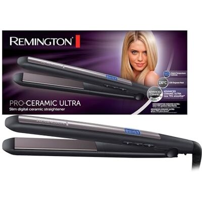 Remington Žehlička Pro-Ceramic Ultra (vysoce kvalitní ultrakeramická vrstva) LCD displej, 150-230°C, žehlička na vlasy S5505 Remington Žehlička Pro-Ceramic Ultra (vysoce kvalitní ultrakeramická vrstva) LCD displej, 150-230°C, žehlička na vlasy S5505