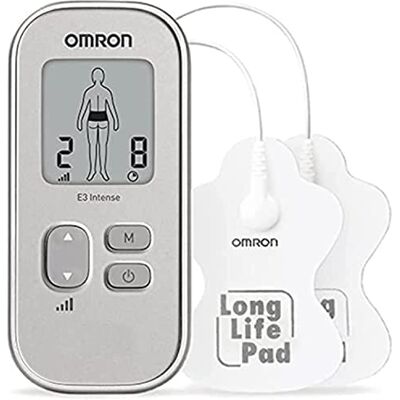 Omron Přenosný přístroj TENS E3 Intense pro léčbu bolesti bez léků Omron Přenosný přístroj TENS E3 Intense pro léčbu bolesti bez léků