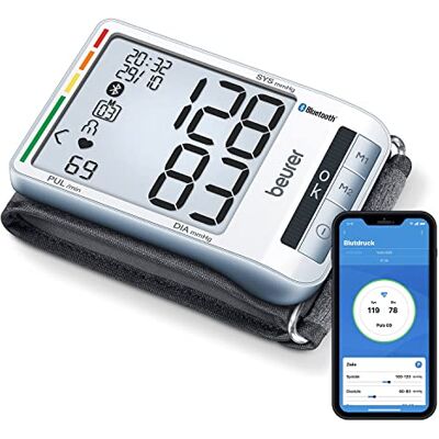 Beurer BC 85 přístroj na měření krevního tlaku na zápěstí s Bluetooth a ukazatelem polohy Beurer BC 85 přístroj na měření krevního tlaku na zápěstí s Bluetooth a ukazatelem polohy