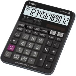 Casio Stolní kalkulačka DJ-120DPLUS, 12místná paměť, celkový počet pamětí, nastavení zaoblení, provoz na solární / baterie Casio Stolní kalkulačka DJ-120DPLUS, 12místná paměť, celkový počet pamětí, nastavení zaoblení, provoz na solární / baterie