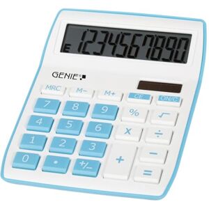 GENIE 10místná stolní kalkulačka 840 B (dvojí napájení (solární a na baterie), kompaktní design) GENIE 10místná stolní kalkulačka 840 B (dvojí napájení (solární a na baterie), kompaktní design)