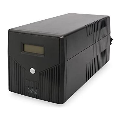 Digitus Nepřerušované napájení – Line-Interactive UPS systém – 1000VA 600 W – AVR – 4 zásuvky s ochranným kontaktem – se softwarem UPS – USB, RS232, RJ45 přípojky Digitus Nepřerušované napájení – Line-Interactive UPS systém – 1000VA 600 W – AVR – 4 zásuvky s ochranným kontaktem – se softwarem UPS – USB, RS232, RJ45 přípojky