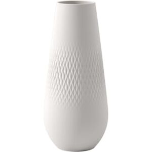 Villeroy & Boch Manufacture Collier váza 26 cm bílá, květinová váza moderní, dekorační váza, velká váza s květinami, dekorace na jídelní stůl, Home Decor, prémiový porcelán Villeroy & Boch Manufacture Collier váza 26 cm bílá, květinová váza moderní, dekorační váza, velká váza s květinami, dekorace na jídelní stůl, Home Decor, prémiový porcelán