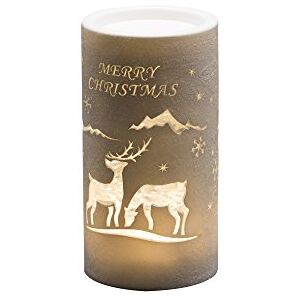 Konstsmide LED lucerna sob, Santa Claus a sáně, naplněná vodou, tvar válce, 5 h časovač, teplá bílá dioda, provoz na baterie, vnitřní 4354-200 Konstsmide LED lucerna sob, Santa Claus a sáně, naplněná vodou, tvar válce, 5 h časovač, teplá bílá dioda, provoz na baterie, vnitřní 4354-200
