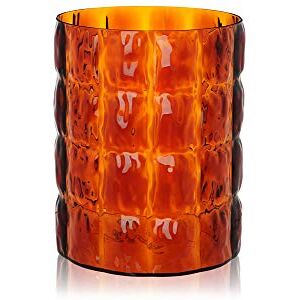 Kartell 01225MM Matelasse' Vase, Plastik, amber, 23 x 30 cm Kartell 01225MM Matelasse' Vase, Plastik, amber, 23 x 30 cm
