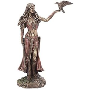 Nemesis Now Figurka Morrigan a vrána, 28 cm, bronzová barva Nemesis Now Figurka Morrigan a vrána, 28 cm, bronzová barva