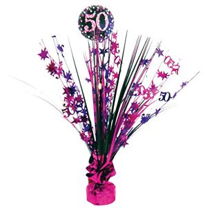 Amscan 9900607 Tischdekoration 50 Sparkling Celebration Pink Folie / Papier 45,7 cm, Geburtstag Amscan 9900607 Tischdekoration 50 Sparkling Celebration Pink Folie / Papier 45,7 cm, Geburtstag