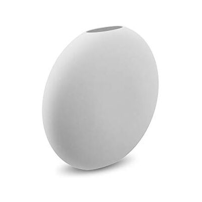 Cooee Design Váza pastilka z keramiky v bílé barvě ručně vyrobená, průměr: 15 cm, výška: 14 cm, HI-028-24-WH Cooee Design Váza pastilka z keramiky v bílé barvě ručně vyrobená, průměr: 15 cm, výška: 14 cm, HI-028-24-WH