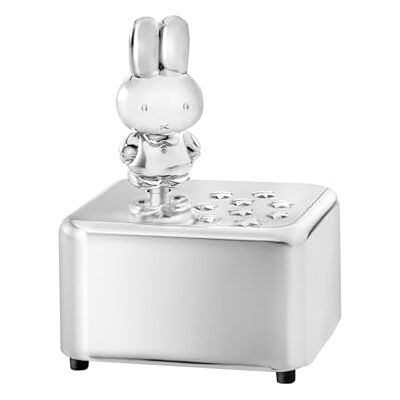 Zilverstad 6901261 Hrací hodiny Miffy s ochranou proti zašednutí 10. 5 x 6,5 x 6,5 cm, postříbřené Zilverstad 6901261 Hrací hodiny Miffy s ochranou proti zašednutí 10. 5 x 6,5 x 6,5 cm, postříbřené