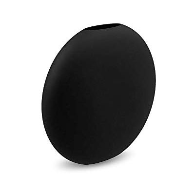 Cooee Design Váza pastilka z keramiky v černé barvě ruční výroba, průměr: 20 cm, výška: 19 cm, HI-028-25-BK Cooee Design Váza pastilka z keramiky v černé barvě ruční výroba, průměr: 20 cm, výška: 19 cm, HI-028-25-BK