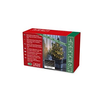 Konstsmide Micro LED Lichterkette, Firecracker, mit 6h-Timer, 60 bernsteinfarbene Dioden, batteriebetrieben, Innen, kupferfarbener Draht 1465-860 Konstsmide Micro LED Lichterkette, Firecracker, mit 6h-Timer, 60 bernsteinfarbene Dioden, batteriebetrieben, Innen, kupferfarbener Draht 1465-860