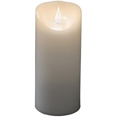 Konstsmide LED svíčka z pravého vosku, bílá, s 3D plamenem, Ø 7, 5 cm, výška: 17, 5 cm, s časovačem 4 h a 8 h, teplé bílé diody, provoz na baterie, vnitřní, 2 x C 1,5 V (exk.) 1832-100 Konstsmide LED svíčka z pravého vosku, bílá, s 3D plamenem, Ø 7, 5 cm, výška: 17, 5 cm, s časovačem 4 h a 8 h, teplé bílé diody, provoz na baterie, vnitřní, 2 x C 1,5 V (exk.) 1832-100