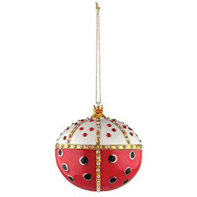 Alessi MJ16 8 RE Coccinello dekorační koule, porcelán Alessi MJ16 8 RE Coccinello dekorační koule, porcelán