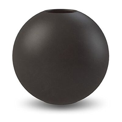 Cooee Design Váza na koule z porcelánu v černé barvě ručně vyrobená, rozměry: 10cm x 10cm x 9cm, HI-028-02-BK Cooee Design Váza na koule z porcelánu v černé barvě ručně vyrobená, rozměry: 10cm x 10cm x 9cm, HI-028-02-BK