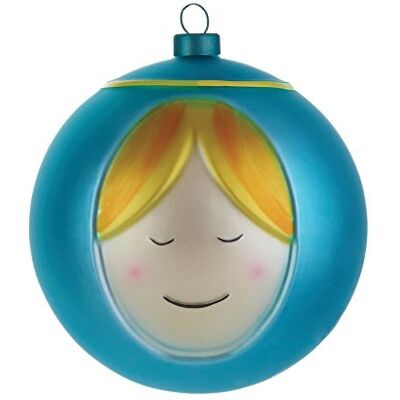 Alessi Madonna koule na vánoční stromek z ručně foukaného skla, ručně zdobená, 9,0 x 9,0 x 9,0 cm, AMJ13 2, vícebarevná Alessi Madonna koule na vánoční stromek z ručně foukaného skla, ručně zdobená, 9,0 x 9,0 x 9,0 cm, AMJ13 2, vícebarevná