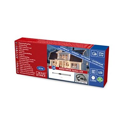Konstsmide Rozdělovač systému LED, 1 vstup / 2 výstupy, venkovní (IP44), černý měkký kabel 4802-007 Konstsmide Rozdělovač systému LED, 1 vstup / 2 výstupy, venkovní (IP44), černý měkký kabel 4802-007