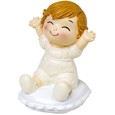 Mopec Figurka pastel novomanželský pár sedící s dítětem, polyresin, slonová kost, 5 x 5 x 8 cm Mopec Figurka pastel novomanželský pár sedící s dítětem, polyresin, slonová kost, 5 x 5 x 8 cm