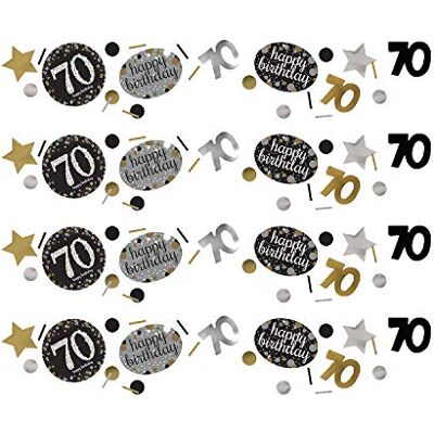 Amscan 361964 Konfetti 70 Sparkling Celebration, Folie/Papier, 34 g, Streudeko, Tischdekoration, Geburtstag, Happy Birthday Amscan 361964 Konfetti 70 Sparkling Celebration, Folie/Papier, 34 g, Streudeko, Tischdekoration, Geburtstag, Happy Birthday