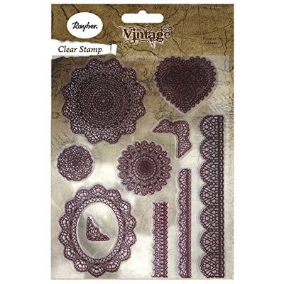 Rayher 58174000 Clear Stamps Vintage ornamenty, cca 2-12,5 cm, SB-Btl Rayher 58174000 Clear Stamps Vintage ornamenty, cca 2-12,5 cm, SB-Btl
