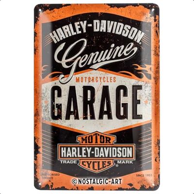 ART Retro plechový štít, 20 x 30 cm, Harley-Davidson – garáž – nápad na dárek pro cyklisty, originální licenční produkt (OLP), z kovu, dekorace do dílny ve vintage designu, plechové cedule ART Retro plechový štít, 20 x 30 cm, Harley-Davidson – garáž – nápad na dárek pro cyklisty, originální licenční produkt (OLP), z kovu, dekorace do dílny ve vintage designu, plechové cedule