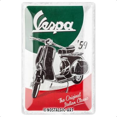 ART Retro plechový štít, 20 x 30 cm, Vespa – The Italian Classic ART Retro plechový štít, 20 x 30 cm, Vespa – The Italian Classic