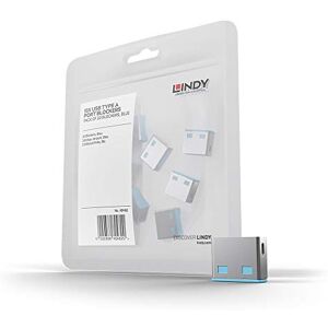 LINDY 40462 10 USB portové zámky modré bez klíče LINDY 40462 10 USB portové zámky modré bez klíče