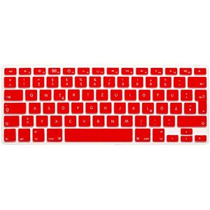 SYSTEM-S Silikonová ochrana klávesnice kryt klávesnice QWERTZ německá klávesnice kryt ochrana pro MacBook Pro 13" 15" 17" iMac MacBook Air 13" v červené barvě SYSTEM-S Silikonová ochrana klávesnice kryt klávesnice QWERTZ německá klávesnice kryt ochrana pro MacBook Pro 13" 15" 17" iMac MacBook Air 13" v červené barvě
