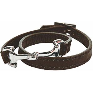 HKM Unisex – Erwachsene Bit Lederarmband, Dunkelbraun, M HKM Unisex – Erwachsene Bit Lederarmband, Dunkelbraun, M