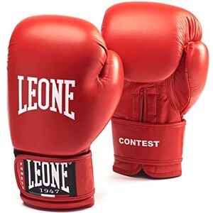 LEONE 1947 , Soutěž boxerských rukavic, unisex pro dospělé, červené, 10 OZ, GN010 LEONE 1947 , Soutěž boxerských rukavic, unisex pro dospělé, červené, 10 OZ, GN010
