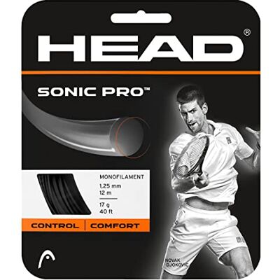 HEAD Tenisové struny Sonic Pro, černá, 1,25 mm/17 g HEAD Tenisové struny Sonic Pro, černá, 1,25 mm/17 g