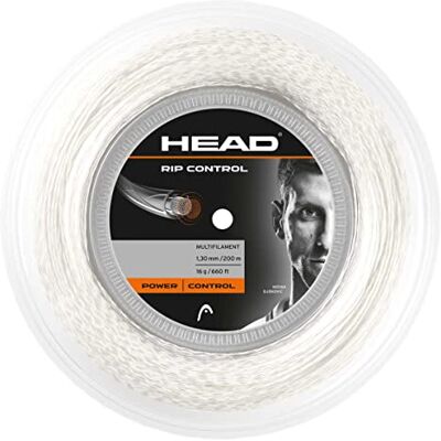 HEAD Tenisové struny Rip Control role, bílé, 1,30 mm / 16 g HEAD Tenisové struny Rip Control role, bílé, 1,30 mm / 16 g