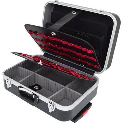 KS Tools 850.0530 ABS skořepinový kufr s teleskopickým kolečkem, barva DxŠxV 435 x 310 x 160 mm, černá KS Tools 850.0530 ABS skořepinový kufr s teleskopickým kolečkem, barva DxŠxV 435 x 310 x 160 mm, černá