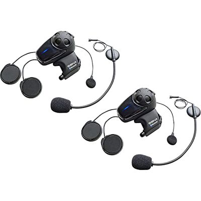 Sena SMH10 Bluetooth komunikační systém pro motocykly s kabelovým a husím krkem, dvojité balení Sena SMH10 Bluetooth komunikační systém pro motocykly s kabelovým a husím krkem, dvojité balení