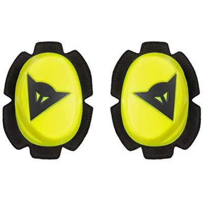 Dainese Pista Knee Slider, polyuretanová motocyklová kolena, chránič kolen motocyklu, rovnoměrný kontakt se sjezdovkou a asfaltem, jezdec na motocykl se suchým zipem, žlutý, fluo/černý Dainese Pista Knee Slider, polyuretanová motocyklová kolena, chránič kolen motocyklu, rovnoměrný kontakt se sjezdovkou a asfaltem, jezdec na motocykl se suchým zipem, žlutý, fluo/černý
