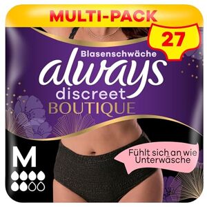 Discreet Boutique inkontinenční kalhotky Plus černé, ženy, M, 9 kalhotek, cítíte se jako spodní prádlo, super savé, design přilne k vašemu tělu pro příjemný střih Discreet Boutique inkontinenční kalhotky Plus černé, ženy, M, 9 kalhotek, cítíte se jako spodní prádlo, super savé, design přilne k vašemu tělu pro příjemný střih