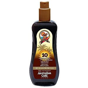Australian Gold Sunscreen Spray Gel w. Instant Bronzer 237 ml SPF 10 Australian Gold Sunscreen Spray Gel w. Instant Bronzer 237 ml SPF 10