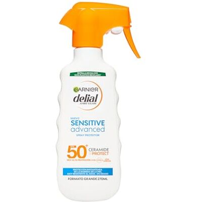 Garnier DELIAL Sensitive Advanced Opalovací mléko pro jasnou, citlivou a sluneční tolerantní pokožku, IP50+, vícebarevné 270 ml Garnier DELIAL Sensitive Advanced Opalovací mléko pro jasnou, citlivou a sluneční tolerantní pokožku, IP50+, vícebarevné 270 ml