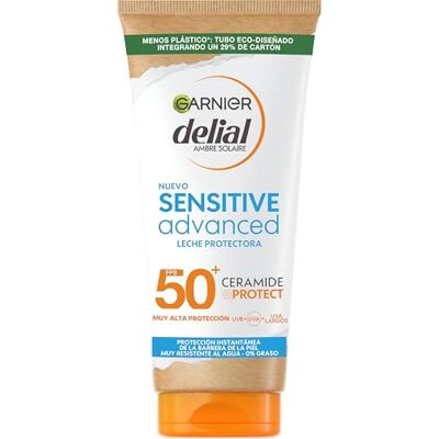Garnier Delial Sensitive Advanced – opalovací mléko pro jasnou, citlivou a sluneční nesnášenlivou pokožku, IP50+, 175 ml Garnier Delial Sensitive Advanced – opalovací mléko pro jasnou, citlivou a sluneční nesnášenlivou pokožku, IP50+, 175 ml