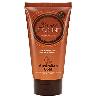 Australian Gold Designer Skin Bronze Sunshine Natural Bronzer Sunbed Dark Tanning Paraben Free Lotion with Shea Butter 130 ml Australian Gold Designer Skin Bronze Sunshine Natural Bronzer Sunbed Dark Tanning Paraben Free Lotion with Shea Butter 130 ml