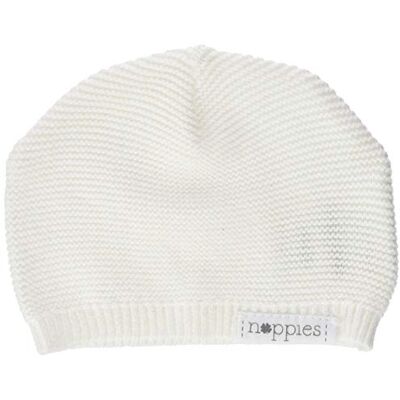 Noppies Unisex Baby Beanie čepice U Hat Knit Rosita, bílá (White C001) Noppies Unisex Baby Beanie čepice U Hat Knit Rosita, bílá (White C001)