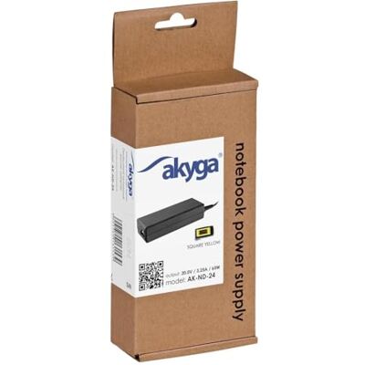 AKYGA Náhradní síťový zdroj pro notebook Lenovo / 20 V / 3. 25 A / 65 W/Square Yellow AKYGA Náhradní síťový zdroj pro notebook Lenovo / 20 V / 3. 25 A / 65 W/Square Yellow