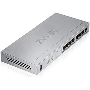 Zyxel Síť PoE Switch 8 portů nespravovaný gigabitový LAN Splitter 8X PoE+ Gb s 60W rozpočtem + 1x GbE porty bez ventilátoru LED displeje GS1008HP Zyxel Síť PoE Switch 8 portů nespravovaný gigabitový LAN Splitter 8X PoE+ Gb s 60W rozpočtem + 1x GbE porty bez ventilátoru LED displeje GS1008HP