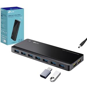 TP-Link UH720 7portový USB 3. 0 hub se síťovým zdrojem, 2 × 2,4 A nabíjecí porty, 5 Gbit/s vysokorychlostní USB rozdělovač, síťový adaptér a USB kabel, kompatibilní s Windows, Mac OS, Linux, pro TP-Link UH720 7portový USB 3. 0 hub se síťovým zdrojem, 2 × 2,4 A nabíjecí porty, 5 Gbit/s vysokorychlostní USB rozdělovač, síťový adaptér a USB kabel, kompatibilní s Windows, Mac OS, Linux, pro