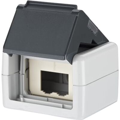 Metz Modul IP44 AP kryt šedý nevybavený pro 2 moduly Metz Modul IP44 AP kryt šedý nevybavený pro 2 moduly