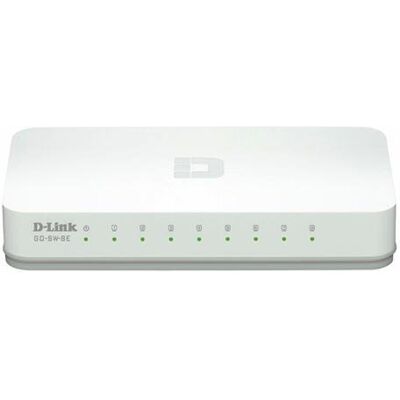 D-Link GO-SW-8E Ethernet Easy Desktop Switch (8 portů s 10/100 Mbit/s, automatická detekce MDI/MDIX) bílý D-Link GO-SW-8E Ethernet Easy Desktop Switch (8 portů s 10/100 Mbit/s, automatická detekce MDI/MDIX) bílý